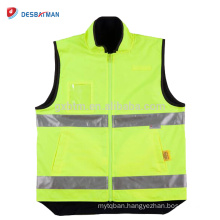 China Manufacture New Hi Vis Vests Warm Reversible Vest Safety Work Wear 3M Tapes Day Night Use Class 3